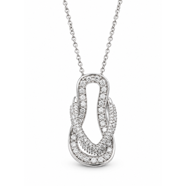 18K White Gold 0.22 ctw Diamond Necklace Blue Marlin Jewelry, Inc. Islamorada, FL