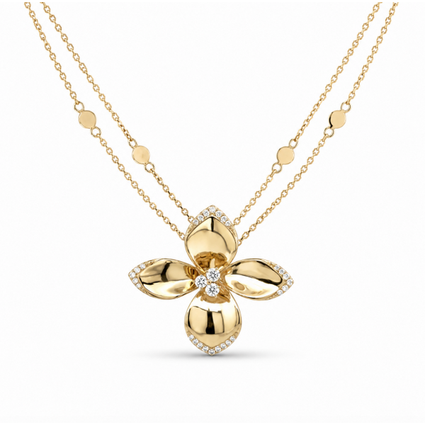 14K Yellow Gold 0.23 ctw Diamond Necklace Blue Marlin Jewelry, Inc. Islamorada, FL
