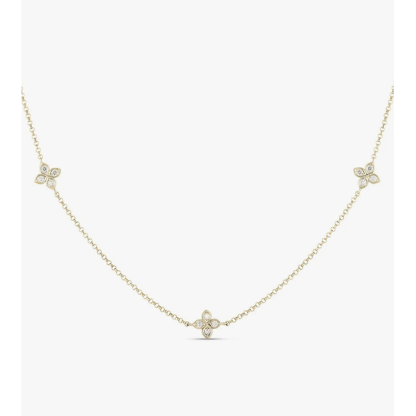Roberto Coin Flower Necklace Blue Marlin Jewelry, Inc. Islamorada, FL