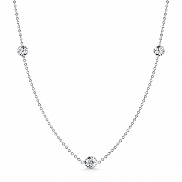 Roberto Coin 3 Station Diamond by the Inch Necklace Blue Marlin Jewelry, Inc. Islamorada, FL