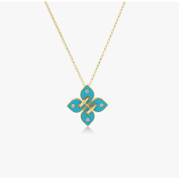 18K Yellow Gold 0.10 ctw Diamond Necklace Blue Marlin Jewelry, Inc. Islamorada, FL