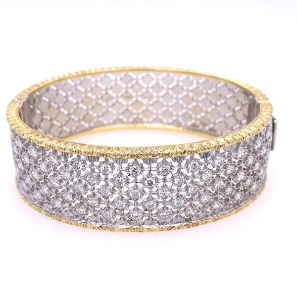 Two Tone Checker Board Diamond Bangle Bracelet Blue Marlin Jewelry, Inc. Islamorada, FL