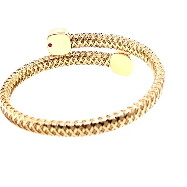 Roberto Coin Primavera Diamond Bypass Bangle Image 3 Blue Marlin Jewelry, Inc. Islamorada, FL