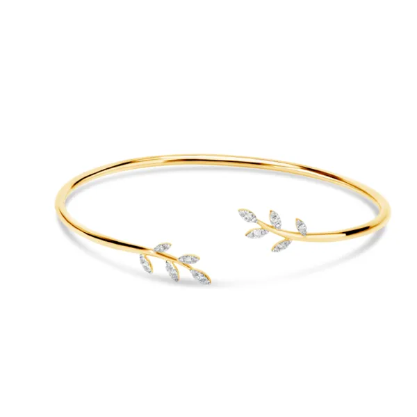Dilamani Diamond Flexible Leave Bangle/Bracelet Blue Marlin Jewelry, Inc. Islamorada, FL