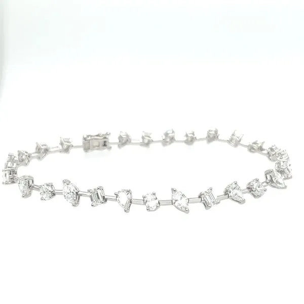 Diamond Mixed Shape Tennis Bracelet Blue Marlin Jewelry, Inc. Islamorada, FL