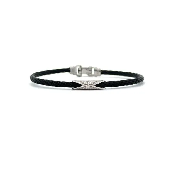 Alor Diamond Black Cable Bangle Blue Marlin Jewelry, Inc. Islamorada, FL
