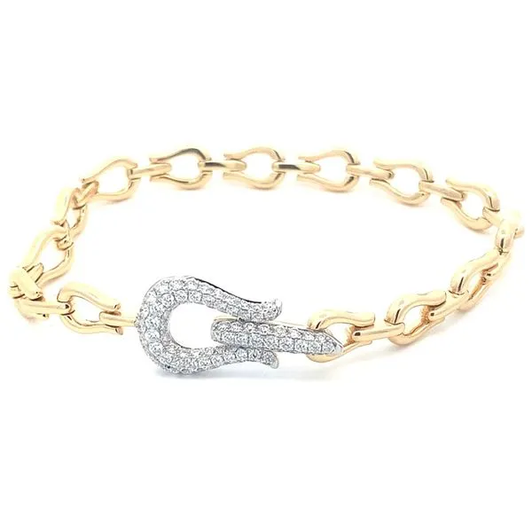 18K Diamond Horseshoe link Bracelet Blue Marlin Jewelry, Inc. Islamorada, FL