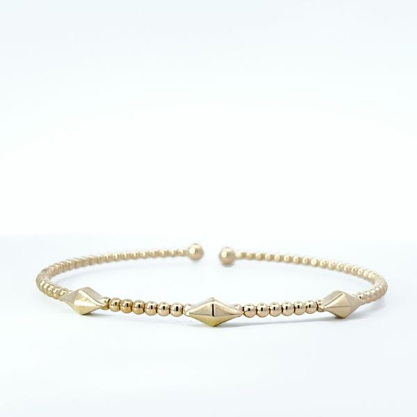 14K BUJUKAN BEADED CUFF Blue Marlin Jewelry, Inc. Islamorada, FL