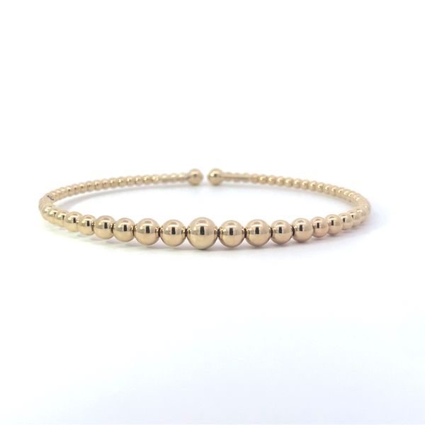 14K Graduated Bead Bangle Blue Marlin Jewelry, Inc. Islamorada, FL