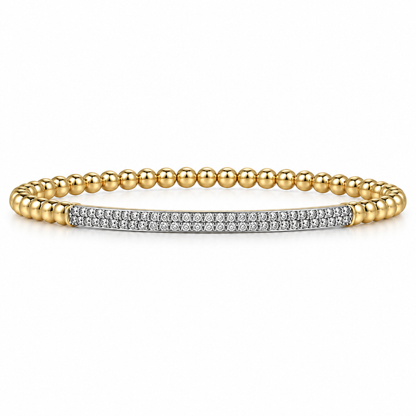 14K Diamond Bangle with Clasp Blue Marlin Jewelry, Inc. Islamorada, FL