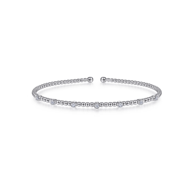 14K White Gold 0.21 ctw Bangle Diamond Bracelet Blue Marlin Jewelry, Inc. Islamorada, FL
