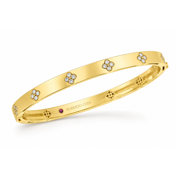 18K Yellow Gold 0.15 ctw Bangle Diamond Bracelet Blue Marlin Jewelry, Inc. Islamorada, FL