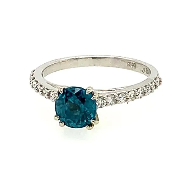 Blue Zircon and Diamond Fashion Ring Blue Marlin Jewelry, Inc. Islamorada, FL