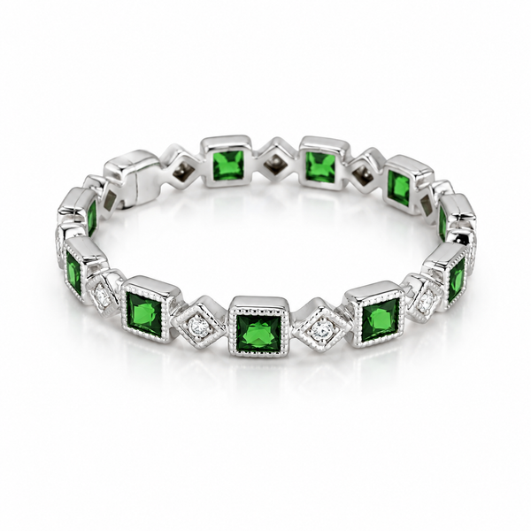 14K White Gold 0.68ctw Tsavorite Ring Blue Marlin Jewelry, Inc. Islamorada, FL