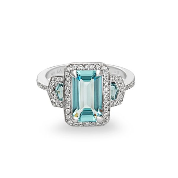Aquamarine and Diamond Ring Blue Marlin Jewelry, Inc. Islamorada, FL