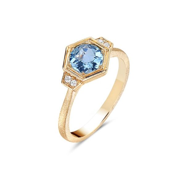 Blue Topaz and Diamond Ring Blue Marlin Jewelry, Inc. Islamorada, FL