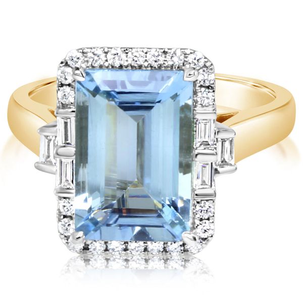 Parle' Aquamarine and Diamond Ring Blue Marlin Jewelry, Inc. Islamorada, FL