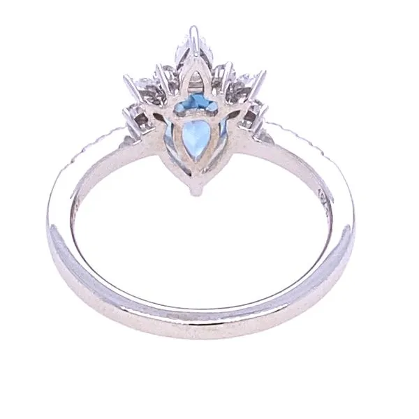 Parle Aqua and Diamond Ring Image 3 Blue Marlin Jewelry, Inc. Islamorada, FL