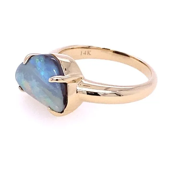 Parle Austrailian Boulder Opal Ring Image 4 Blue Marlin Jewelry, Inc. Islamorada, FL