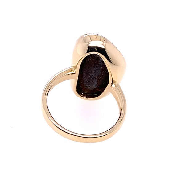 Parle Women's  Australian Boulder Opal and Diamond Ring Image 3 Blue Marlin Jewelry, Inc. Islamorada, FL