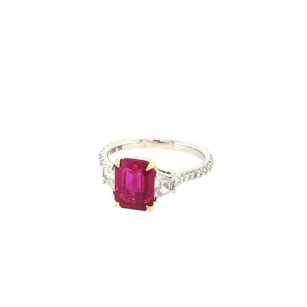 Vietnamese Natural Ruby and Diamond Ring Image 2 Blue Marlin Jewelry, Inc. Islamorada, FL