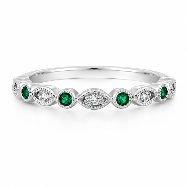 18KW Emerald Ring Blue Marlin Jewelry, Inc. Islamorada, FL