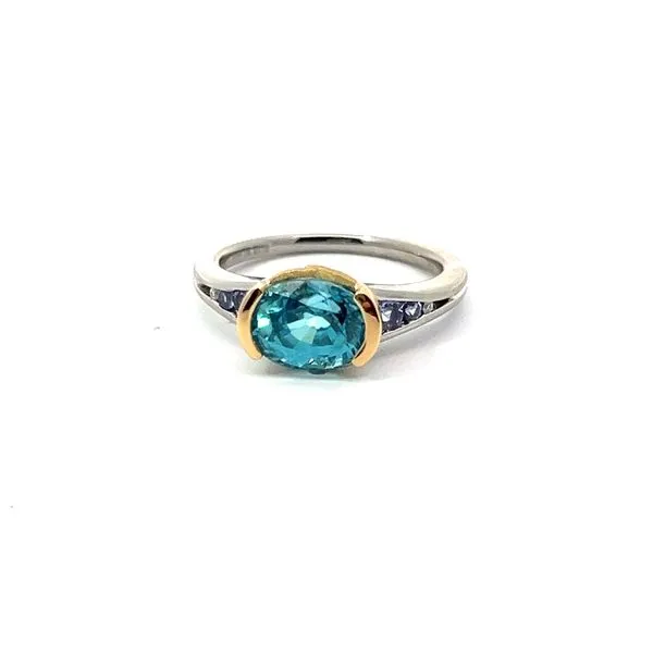ZIRCON AND TANZANITE OVAL RING Blue Marlin Jewelry, Inc. Islamorada, FL