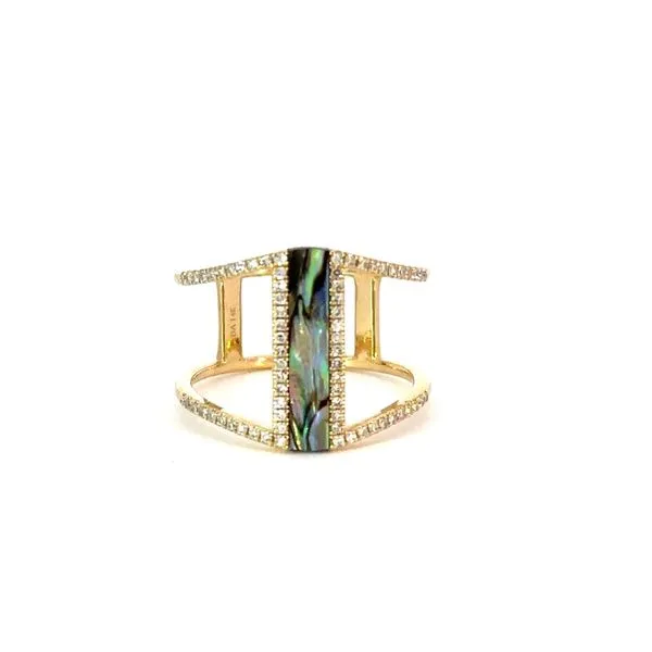 Abalone and Diamond Ring Blue Marlin Jewelry, Inc. Islamorada, FL