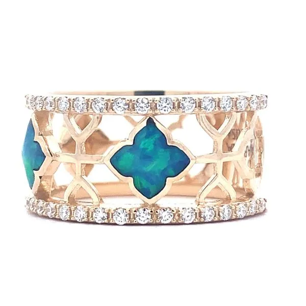 14K Diamond Opal Ring Blue Marlin Jewelry, Inc. Islamorada, FL