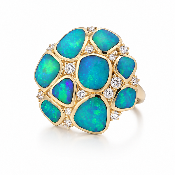 14K Opal Cobblestone Ring Blue Marlin Jewelry, Inc. Islamorada, FL