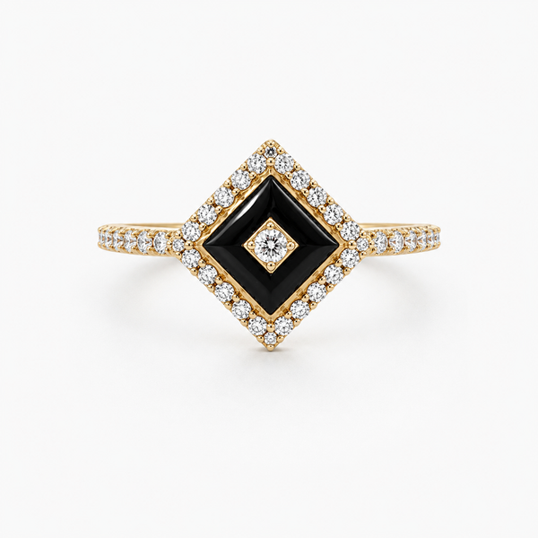 Kabana 14K Onyx and Diamond Ring Blue Marlin Jewelry, Inc. Islamorada, FL