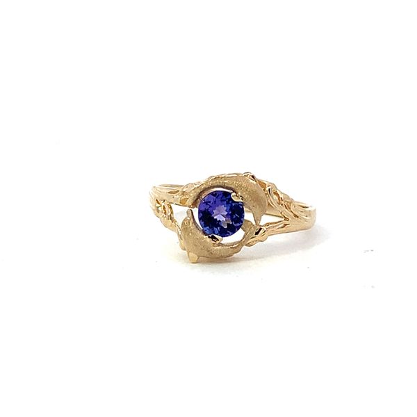 14K Dolphins with Tanzanite Ring Blue Marlin Jewelry, Inc. Islamorada, FL