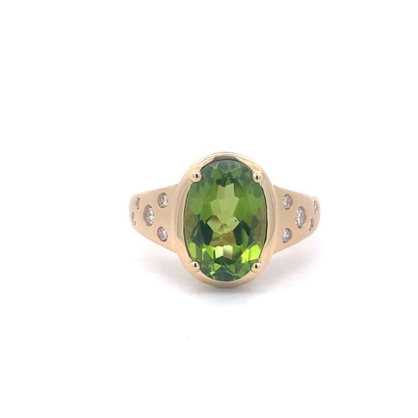 14K Peridot and Diamond Ring Blue Marlin Jewelry, Inc. Islamorada, FL
