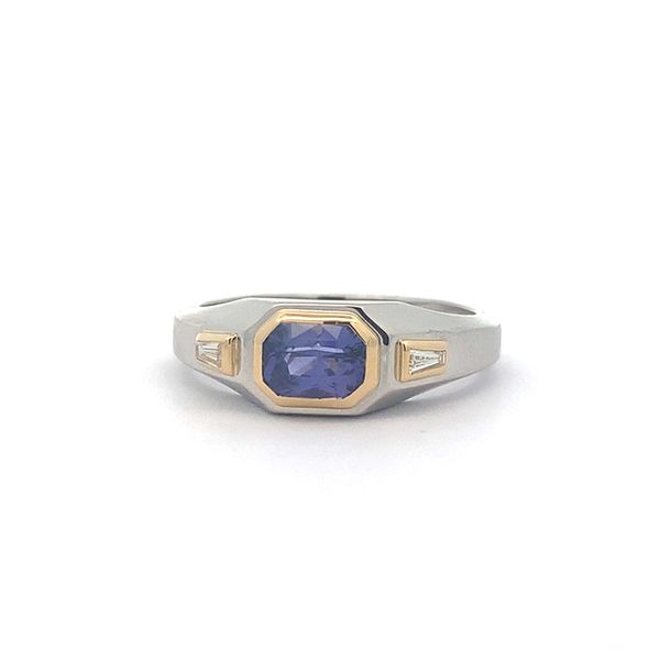 Platinum/18K Purple Sapphire Ring Blue Marlin Jewelry, Inc. Islamorada, FL