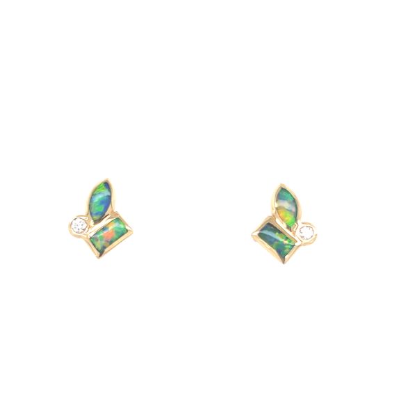 Kabana Opal and Diamond Earrings Blue Marlin Jewelry, Inc. Islamorada, FL