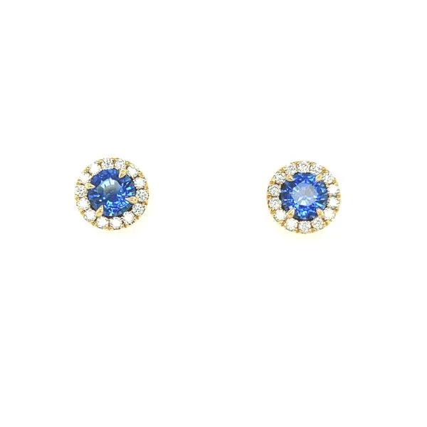 Ceylon Sapphire Post Earrings Blue Marlin Jewelry, Inc. Islamorada, FL
