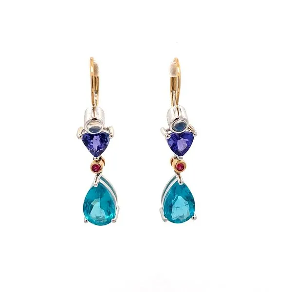 Denny Wong Dangling Apatite Earrings Blue Marlin Jewelry, Inc. Islamorada, FL