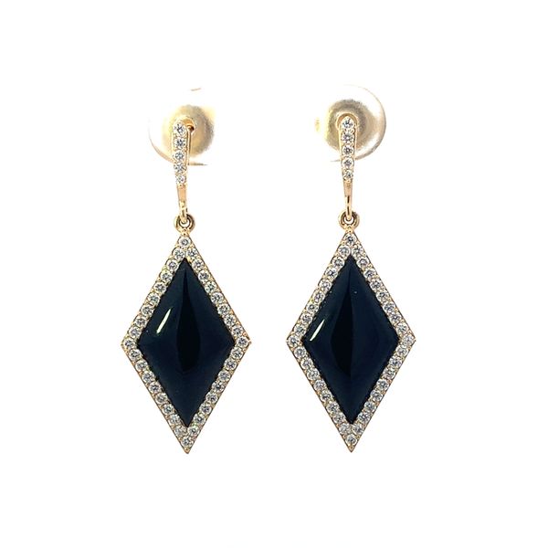 14K Kabana Onyx Drop Earrings Blue Marlin Jewelry, Inc. Islamorada, FL