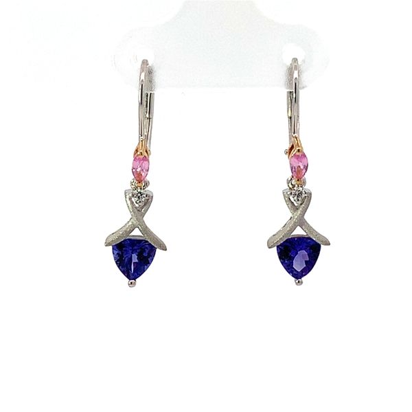 18K Tanzanite Leverback Earrings Blue Marlin Jewelry, Inc. Islamorada, FL