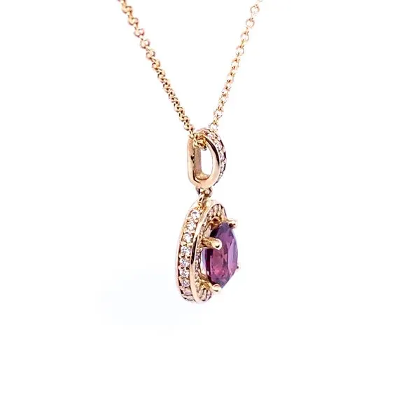 Blue Marlin Jewelry Purple Spinel Pendant with Diamonds Image 2 Blue Marlin Jewelry, Inc. Islamorada, FL