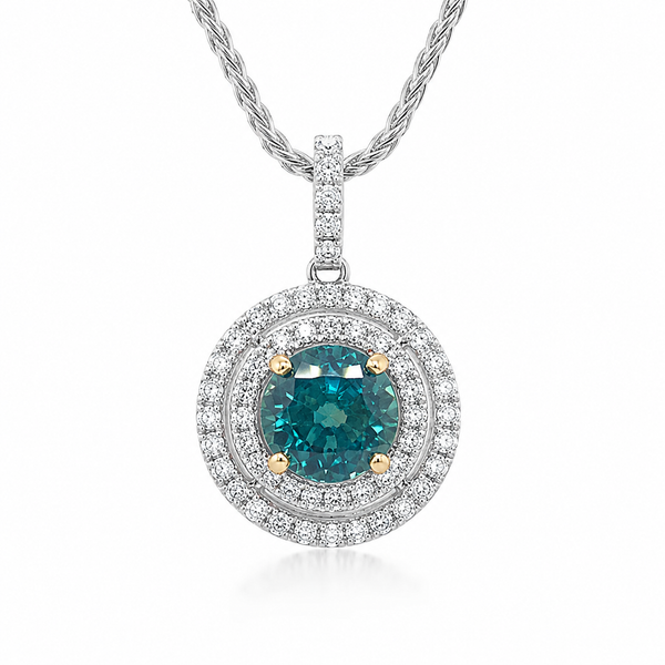 18K White Gold 1.99ctw Zircon Pendant/Charm Blue Marlin Jewelry, Inc. Islamorada, FL