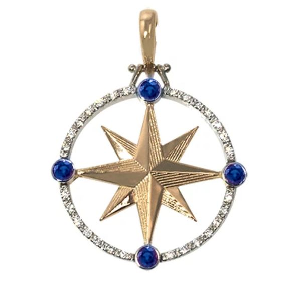 Compass Rose Pendant Blue Marlin Jewelry, Inc. Islamorada, FL