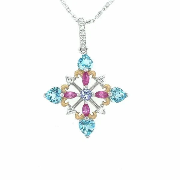 Denny Wong Diamond,Tanzanite, Ruby, and Blue Topaz Pendant Blue Marlin Jewelry, Inc. Islamorada, FL