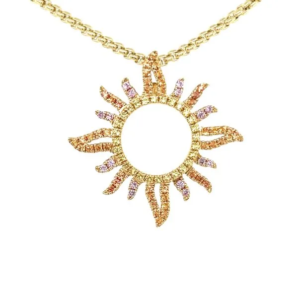 Denny Wong Sapphire Sun Burst Pendant Blue Marlin Jewelry, Inc. Islamorada, FL