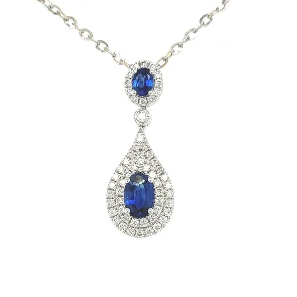 Sapphire Tear Drop Pendant Blue Marlin Jewelry, Inc. Islamorada, FL