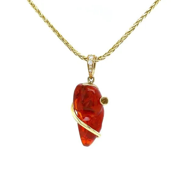 Denny Wong Opal and Yellow Sapphire Pendant Blue Marlin Jewelry, Inc. Islamorada, FL