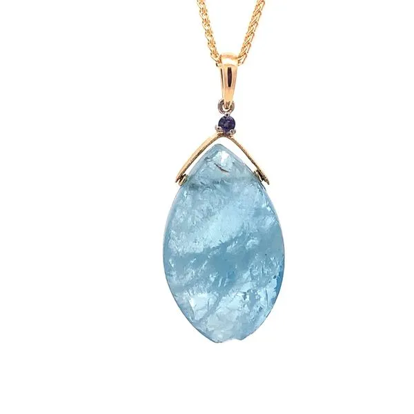 Denny Wong Rough Aquamarine Pendant Blue Marlin Jewelry, Inc. Islamorada, FL