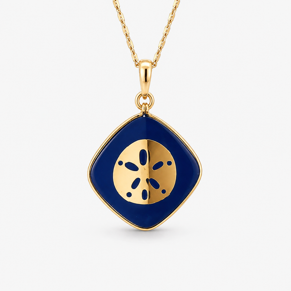 Denny Wong Lapis Sand Dollar Pendant Blue Marlin Jewelry, Inc. Islamorada, FL