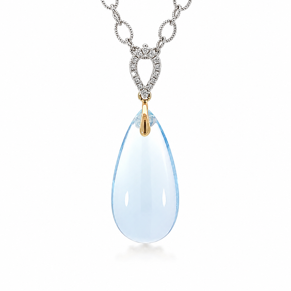 14K Blue Topaz Pendant Blue Marlin Jewelry, Inc. Islamorada, FL