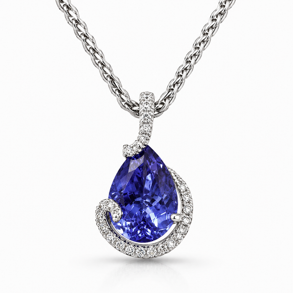 Platinum Tanzanite Pendant Blue Marlin Jewelry, Inc. Islamorada, FL